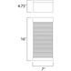 Stackhouse VX LED 16 inch Bronze Outdoor Wall Mount