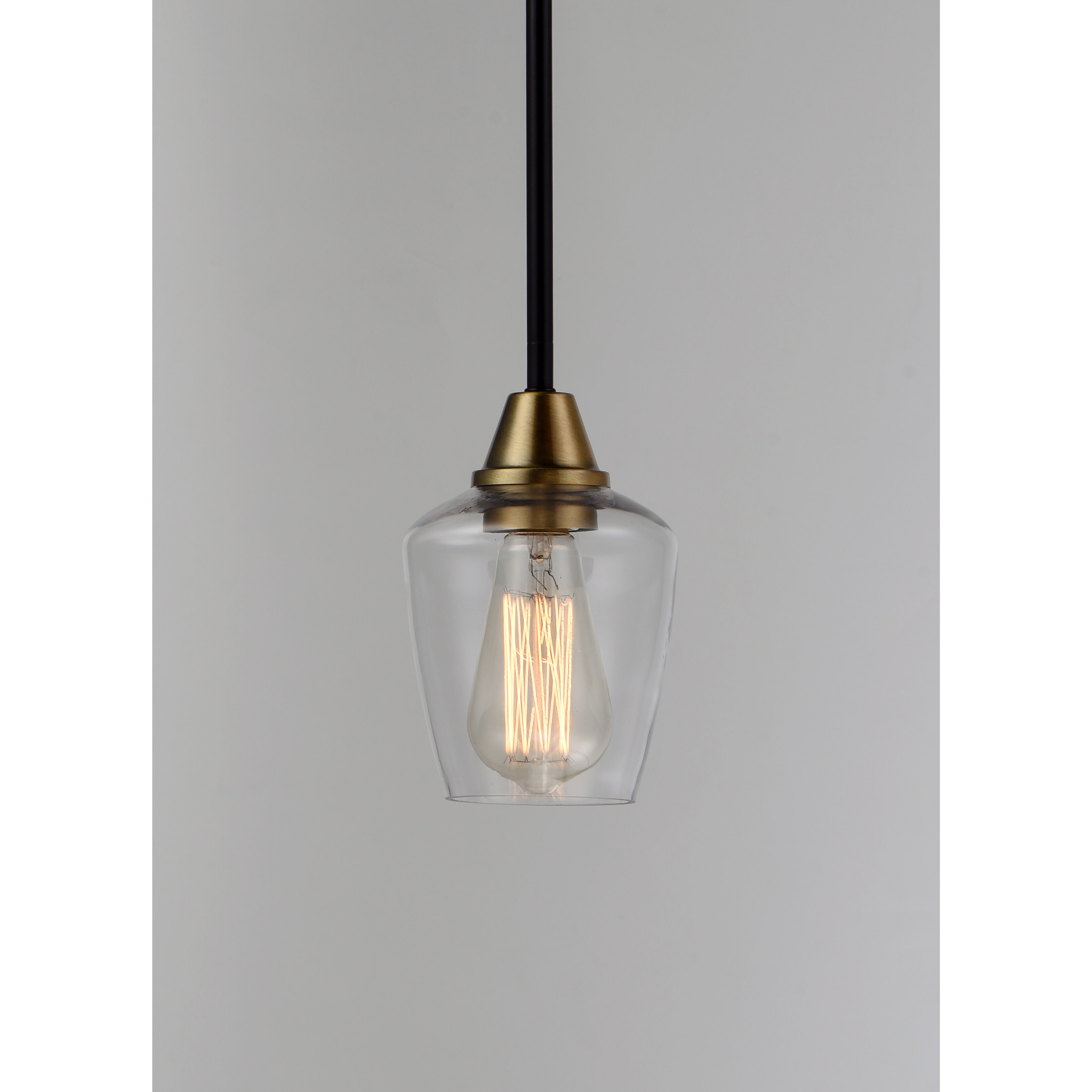 Goblet 1 Light 5 inch Bronze/Antique Brass Mini Pendant Ceiling Light in Bronze and Antique Brass, Bulb Not Included