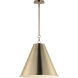 Veritas 1 Light 18 inch Heritage Single Pendant Ceiling Light