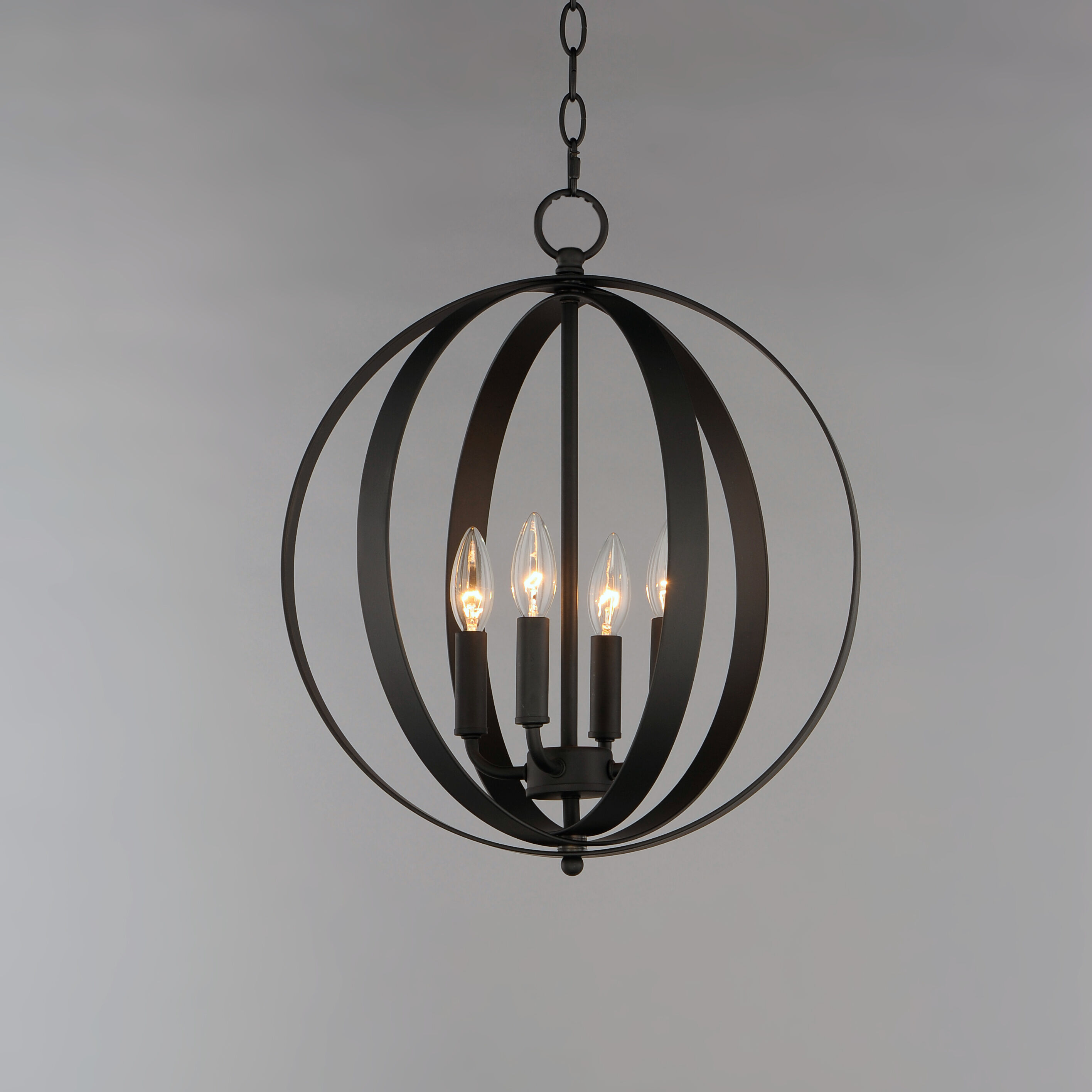 Provident 4 Light 16 inch Black Single Pendant Ceiling Light