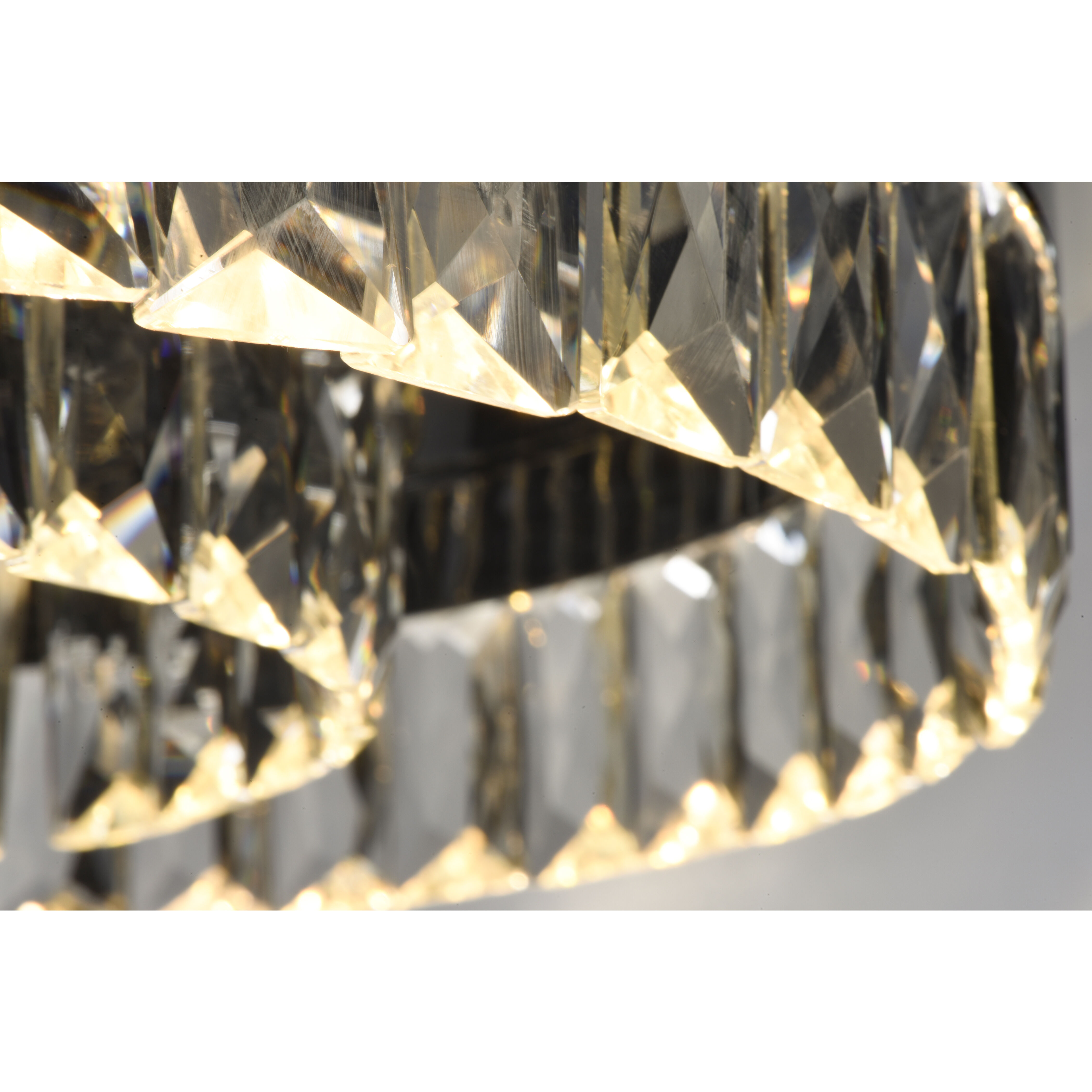 Icycle LED 21.5 inch Polished Chrome Flush Mount Chandelier Ceiling Light