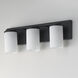 Lateral 3 Light 20 inch Black Bath Vanity Wall Light in Satin White