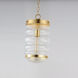Newport 1 Light 9 inch Satin Brass Single Pendant Ceiling Light