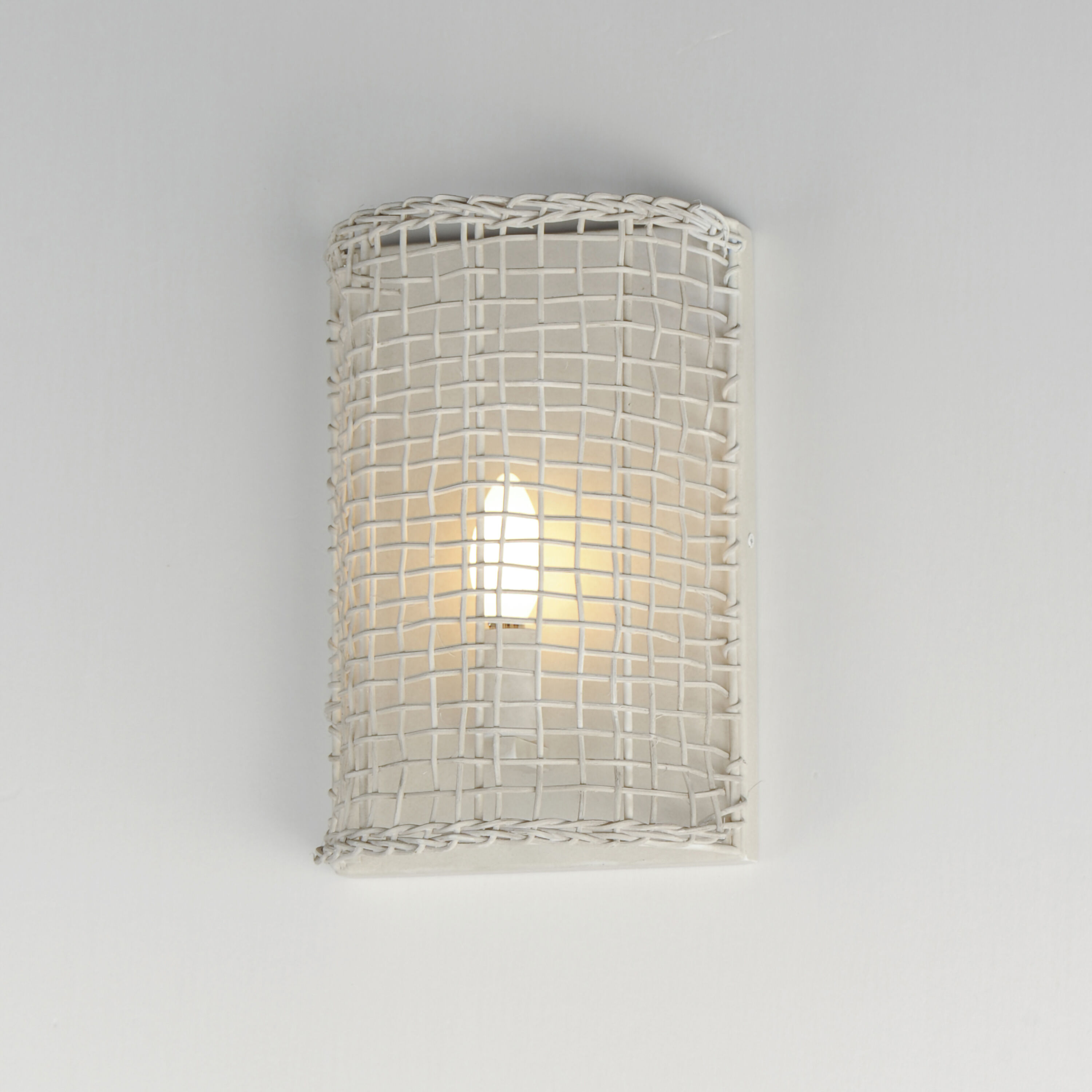 Cestino 1 Light 8.25 inch Weathered White Wall Sconce Wall Light
