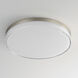 Edge LED 11 inch Satin Nickel Flush Mount Ceiling Light in White