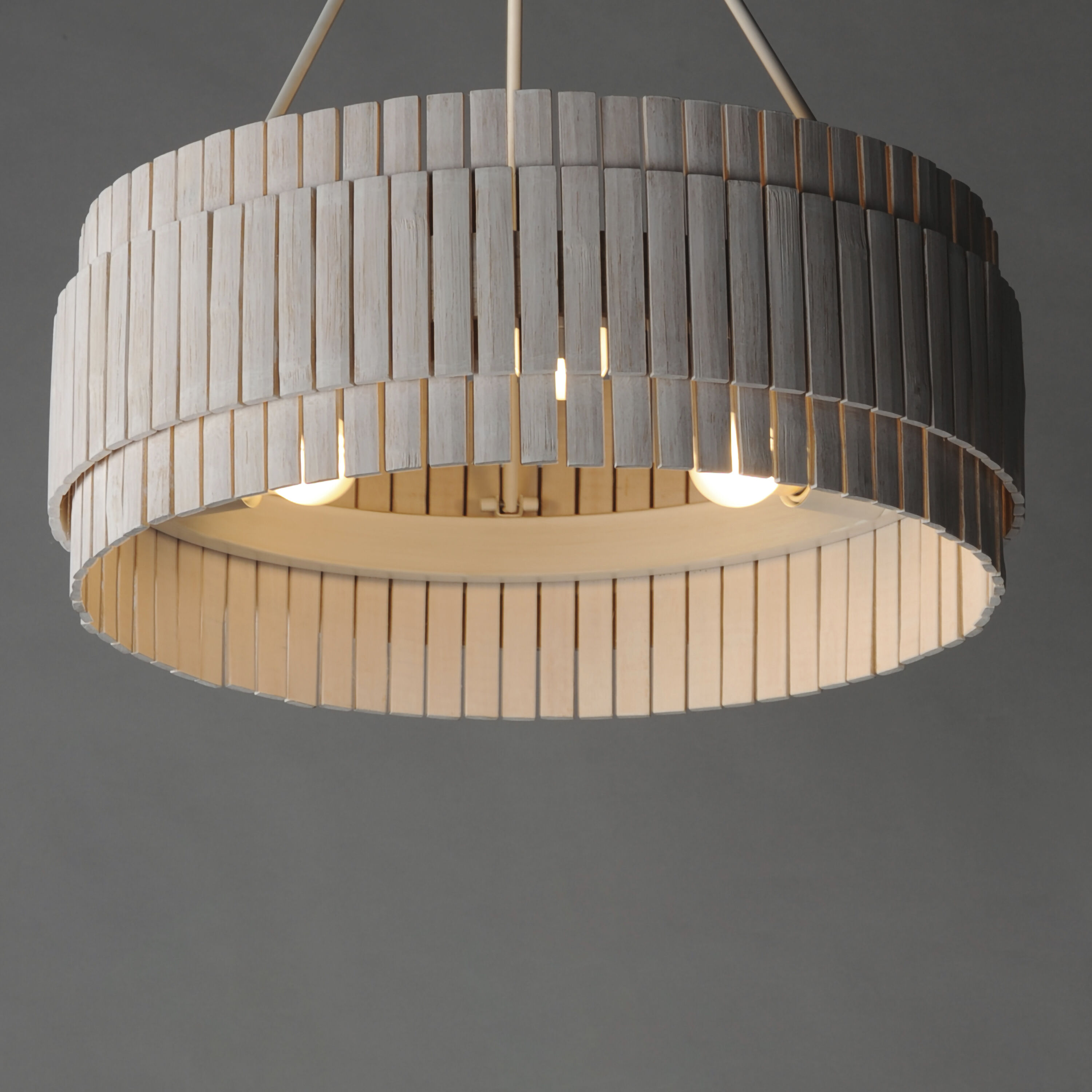 Satori 3 Light 24 inch Ecru Flush Mount Ceiling Light