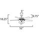 Basic-Max 52 inch Satin Nickel and Walnut and Pecan Indoor Ceiling Fan