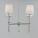 Huntington 4 Light 26 inch Satin Nickel Chandelier Ceiling Light