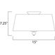 Rondo 3 Light 15 inch Polished Nickel Flush Mount Ceiling Light