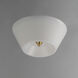 Tack LED 10 inch Natural Aged Brass Flush Mount Ceiling Light