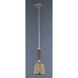 Maritime 1 Light 7.5 inch Antique Pecan and Satin Brass Mini Pendant Ceiling Light