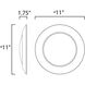Diverse LED 11 inch Black Flush Mount Ceiling Light