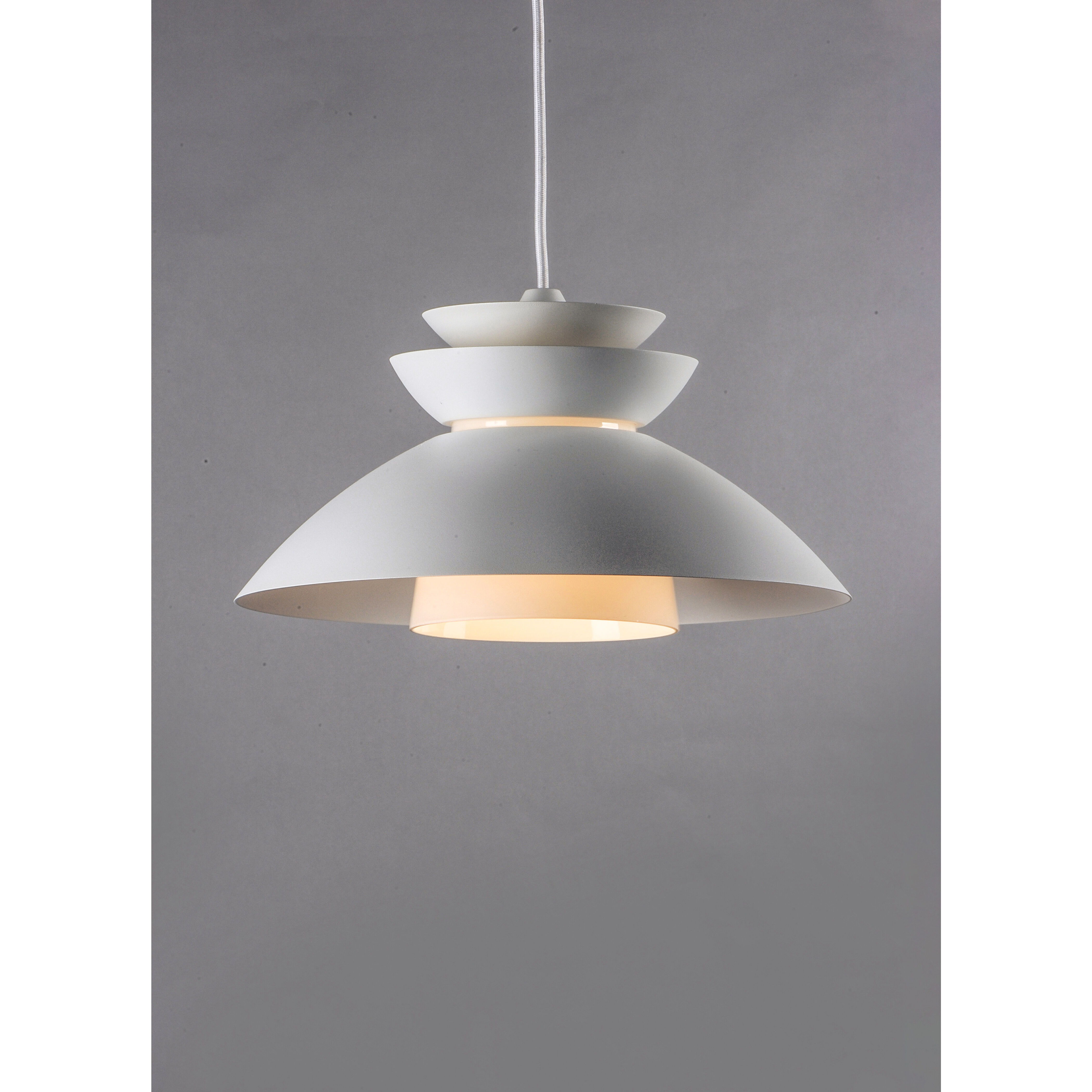 Nordic 1 Light 14 inch White Single Pendant Ceiling Light 