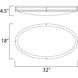 Linear LED 18 inch Satin Nickel Flush Mount Ceiling Light