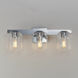Scoop 3 Light 21.5 inch Polished Chrome Bath Vanity Wall Light in Clear