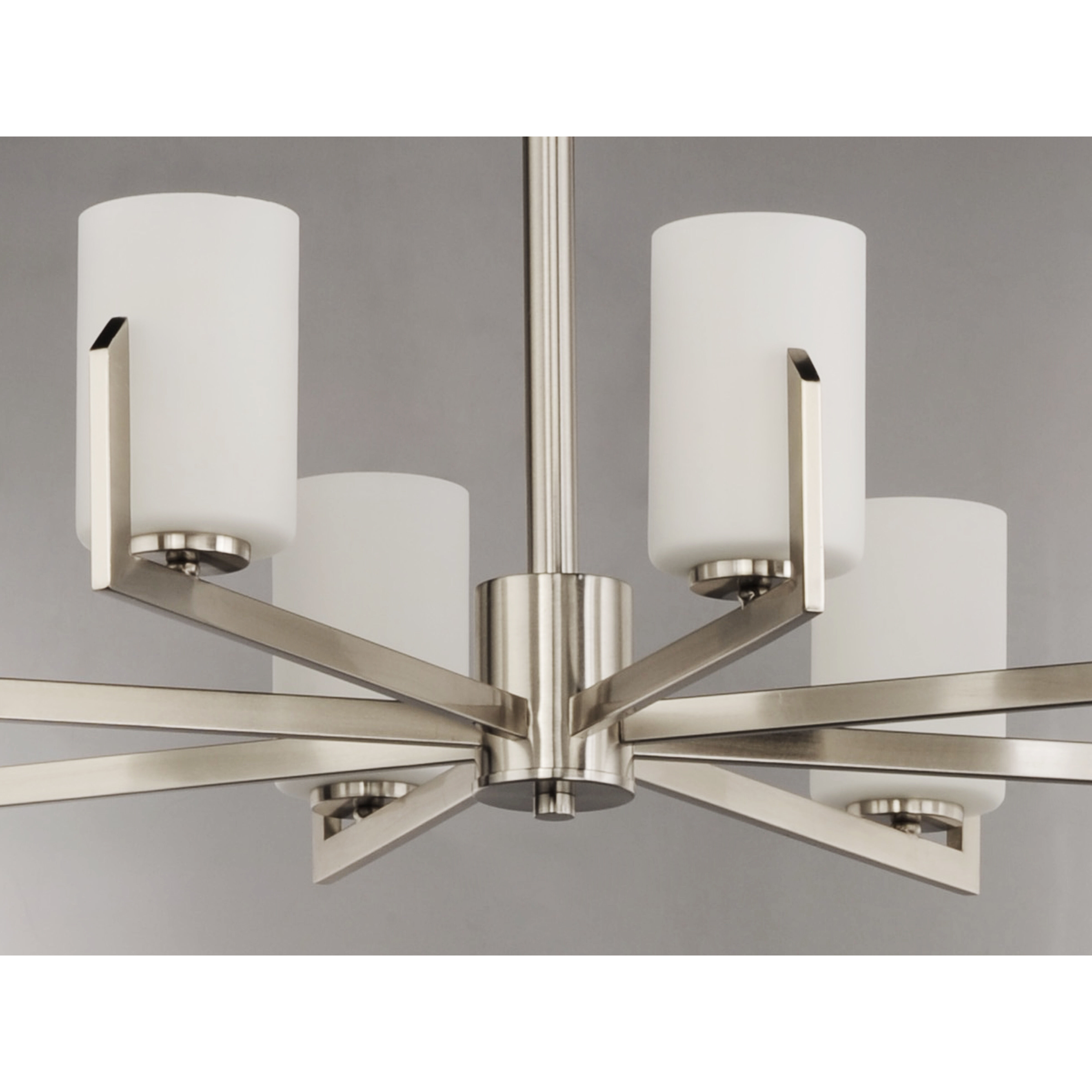 Maxim 21288SWSN Dart 8 Light 28 inch Satin Nickel Chandelier
