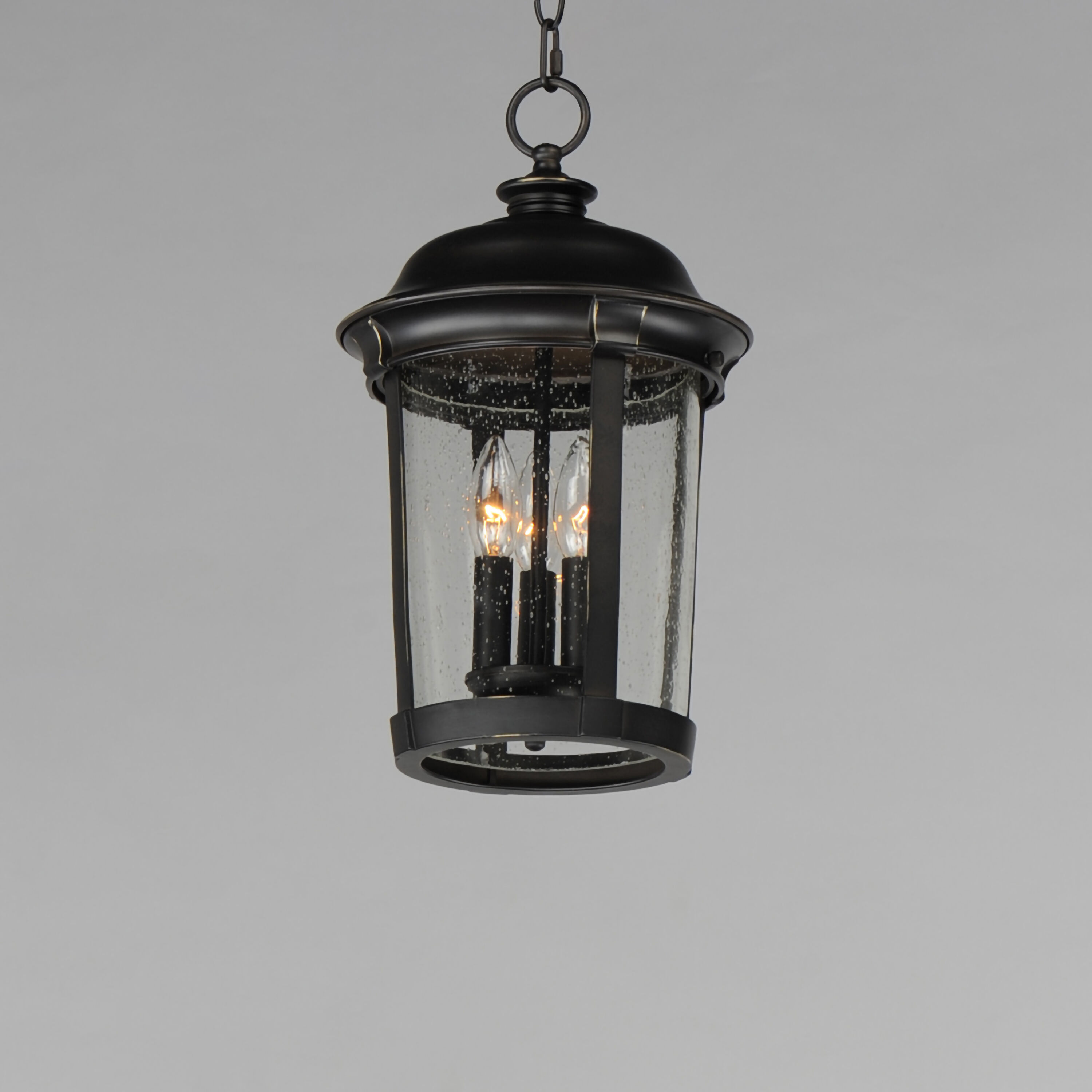 Dover DC 3 Light 10 inch Bronze Outdoor Hanging Lantern