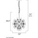 Starfire 11 Light 22 inch Polished Chrome Single-Tier Chandelier Ceiling Light