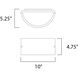 Zenith LED 4.75 inch Architectural Bronze Outdoor Wall Mount