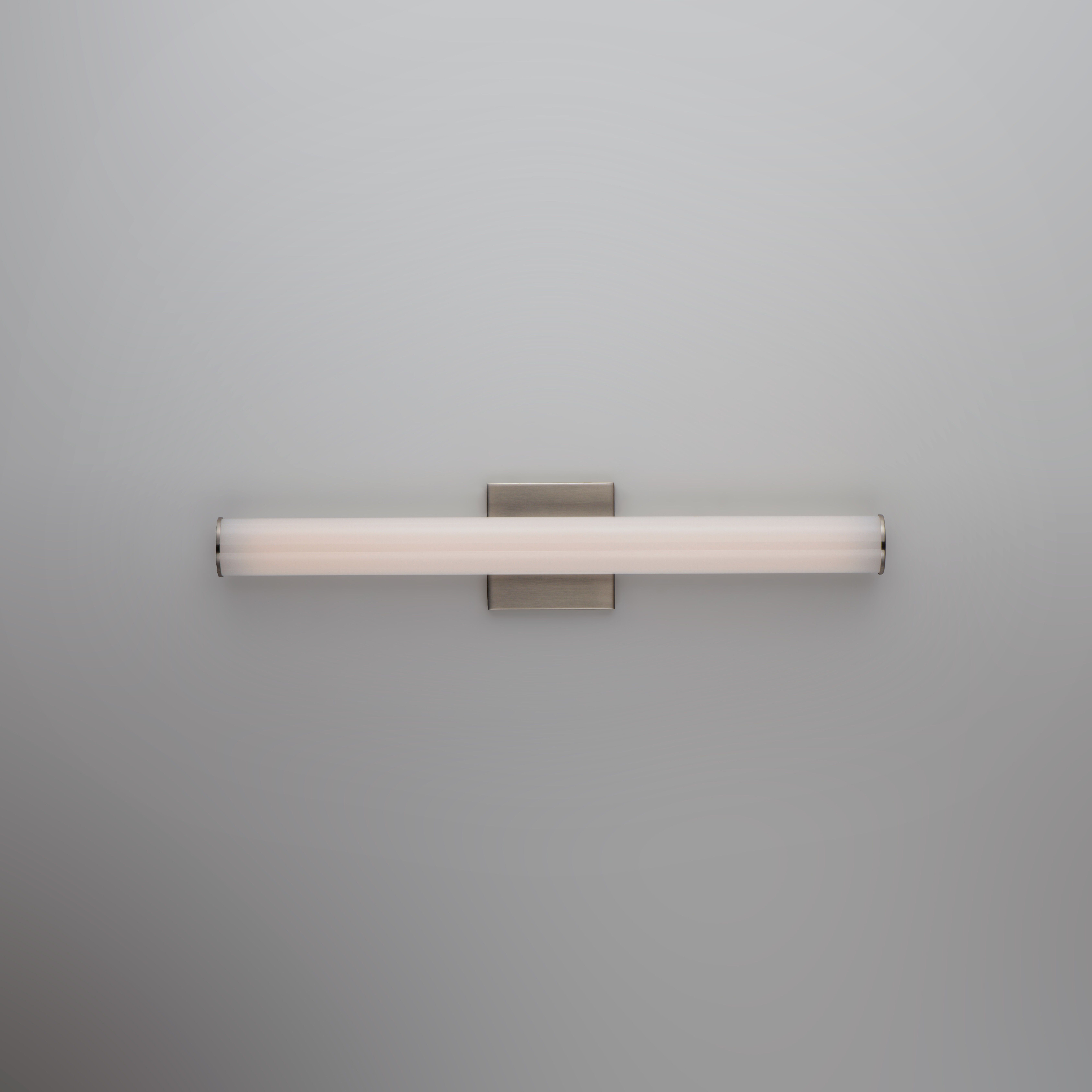 Rail LED 18 inch Satin Nickel Bath Vanity Wall Light