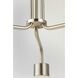 Coraline 3 Light 21 inch Satin Nickel Chandelier Ceiling Light