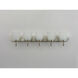 Axis 5 Light 36 inch Satin Nickel Bath Vanity Wall Light