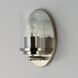 Corona 1 Light 5 inch Satin Nickel Bath Vanity Wall Light in Clear