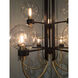 Bauhaus 9 Light 28 inch Bronze/Satin Brass Multi-Tier Chandelier Ceiling Light