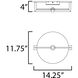 Quarry LED 12.25 inch Dark Bronze ADA Wall Sconce Wall Light