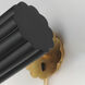 Primrose 1 Light 6 inch Gold Leaf Wall Sconce Wall Light in Matte Black