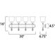Centennial 4 Light 30 inch Polished Nickel Bath Vanity Wall Light