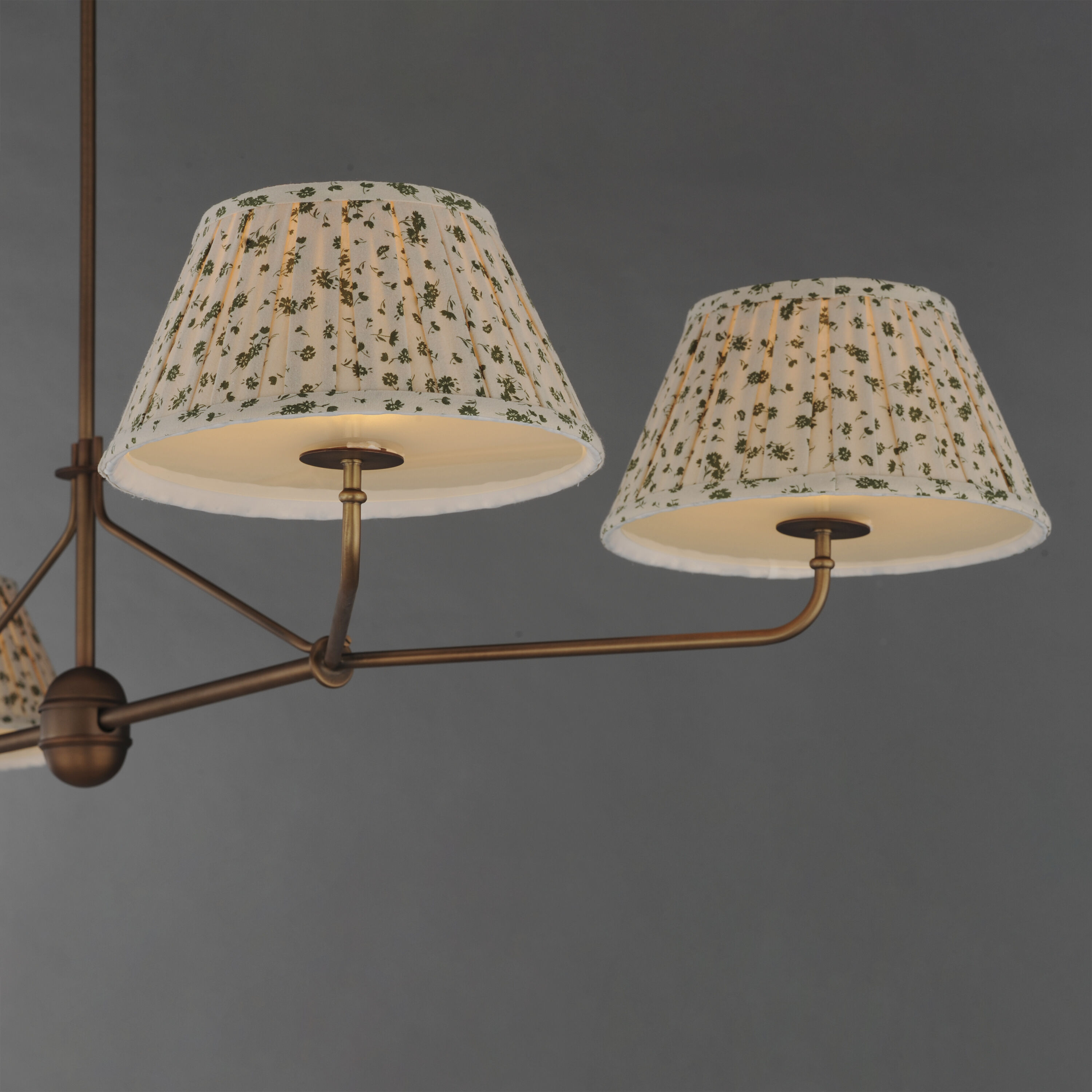 Dunbridge 4 Light 62 inch Weathered Brass Linear Pendant Ceiling Light