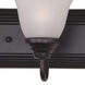 Essentials - 801x 7 Light 48 inch Oil Rubbed Bronze Bath Vanity Wall Light in Frosted