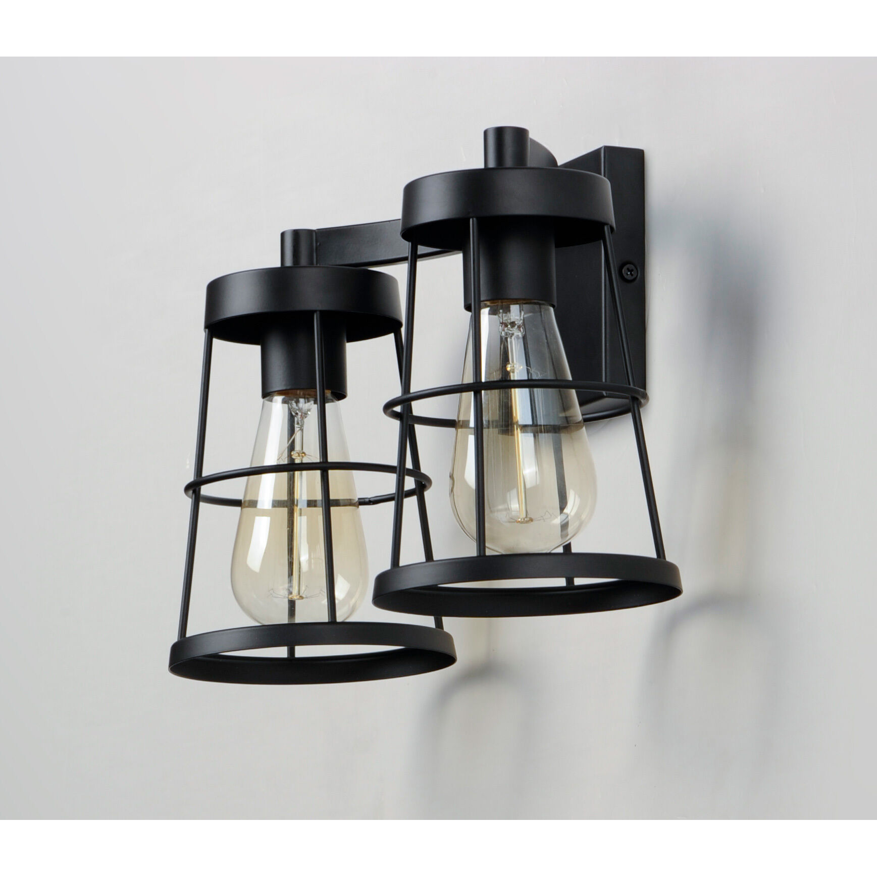 Urbane 2 Light 15 inch Black Bath Vanity Wall Light 