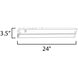 CounterMax 5K 120 LED 24 inch Satin Nickel Under Cabinet