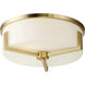 Dart 3 Light 14.00 inch Flush Mount