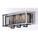 Refine 3 Light 20.5 inch Black and Polished Nickel Bath Vanity Wall Light