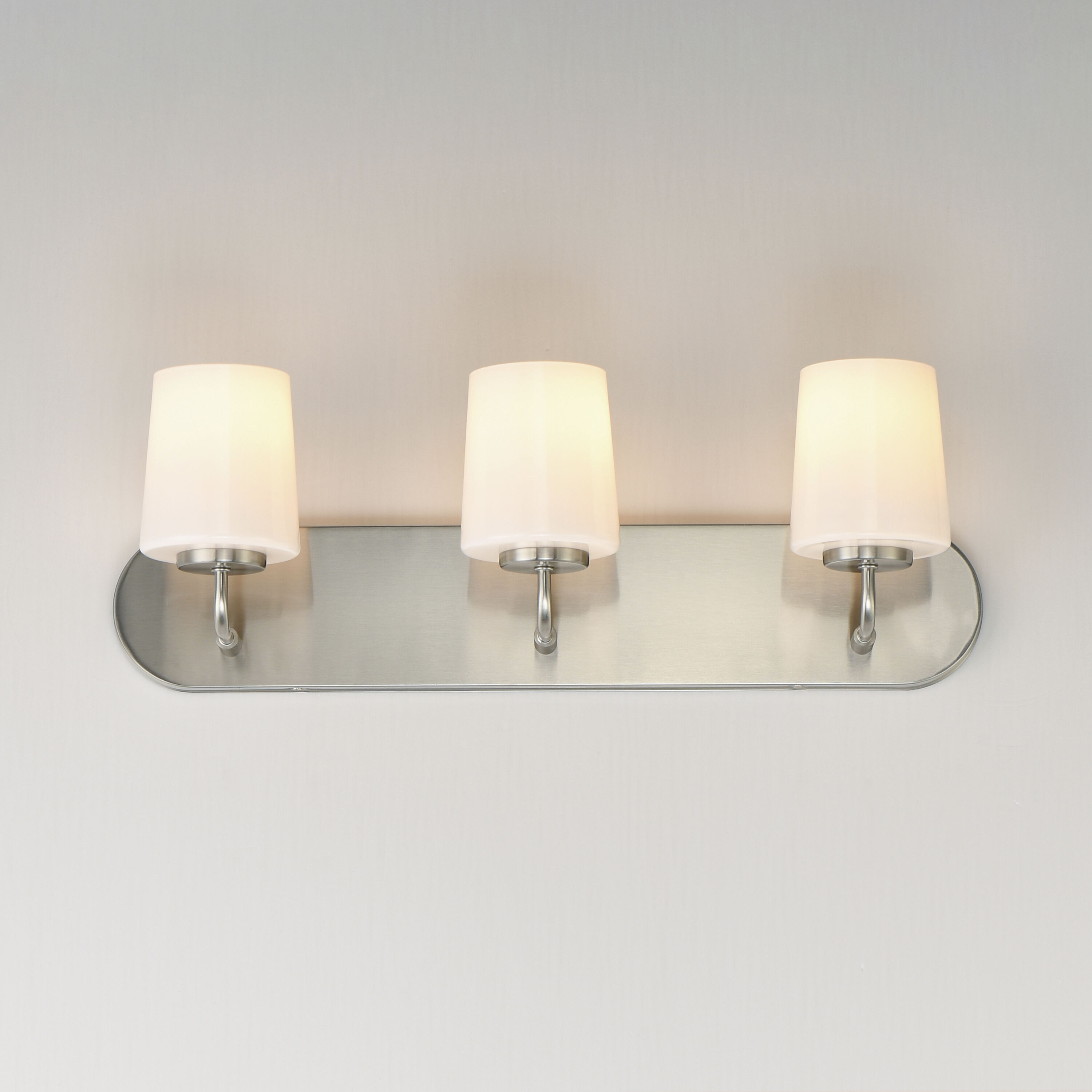 Durham 3 Light 24 inch Satin Nickel Bath Vanity Wall Light