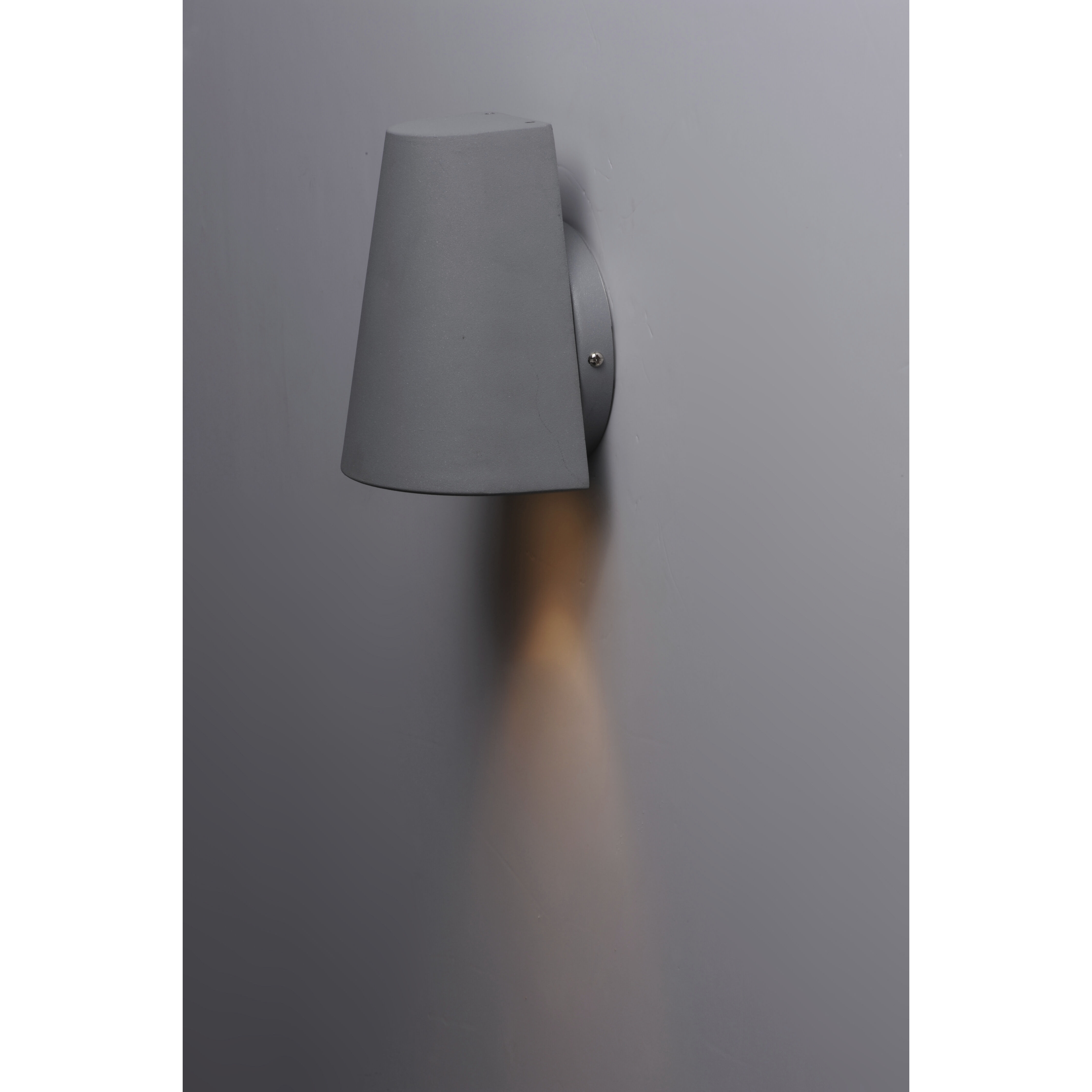 Mini LED 6 inch Silver Outdoor Wall Mount