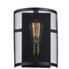 Palladium 1 Light 8 inch Black/Natural Aged Brass ADA Wall Sconce Wall Light in Medium Base Incandescent