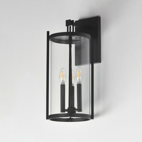 Belfry 3 Light 9 inch Black Outdoor Hanging Lantern