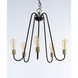 Haven 5 Light 23.75 inch Oil Rubbed Bronze and Antique Brass Single-Tier Chandelier Ceiling Light