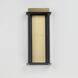 Rincon LED 16 inch Black and Gold Outdoor Wall Mount