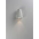 Mini LED 6 inch White Outdoor Wall Mount