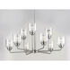 Acadia 9 Light 34.75 inch Satin Nickel Chandelier Ceiling Light