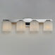 Scoop LED 29.5 inch Polished Chrome Bath Vanity Wall Light in Marble