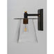 Chalet LED 10 inch Bronze and Gold Outdoor Wall Mount