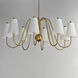 Valette 8 Light 47.5 inch Natural Aged Brass Chandelier Ceiling Light