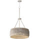 Satori 3 Light 24 inch Ecru Flush Mount Ceiling Light