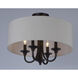 Bongo 4 Light 18 inch Oil Rubbed Bronze Semi-Flush Mount Ceiling Light